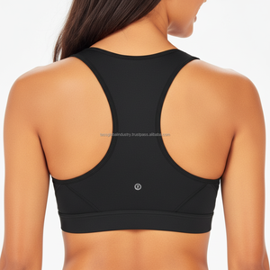 Soutien-gorge de sport en nylon et élasthanne de qualité supérieure, dos nageur, hautement élastique, débardeur de fitness, service OEM, vêtements de sport respirants, fabricant de soutiens-gorge de yoga - Product Image 3