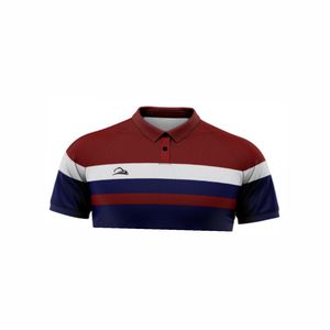 เสื้อโปโลแขนสั้นสำหรับฤดูร้อนผ้าถักออกแบบได้เองมีลายพิมพ์สำหรับเครื่องแบบทีม - Product Image 4