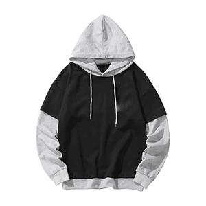 Sudadera con Capucha Extra Grande para Hombre, Estilo Invernal, Poliéster/Algodón Grueso, Hombros Caídos, Logotipo Personalizado, Impresión Digital, Ropa Urbana, Color Liso - Product Image 1