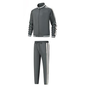 2025 conjuntos de rayas Retro de lujo para hombre, ropa de entrenamiento deportivo de Otoño Invierno, chándal para correr, chándal de gimnasio de alta calidad para hombre - Product Image 2
