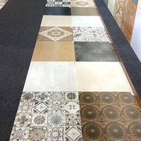 Baldosas de Cerámica Premium de 60x60 cm con Aspecto de Madera, Baldosas de Porcelana con Aspecto de Alfombra, Baldosas de Cerámica Esmaltada de 600x600 mm para Piso