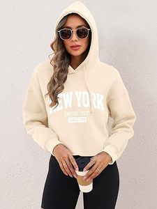 Sudaderas con Capucha Cortas de Estilo Urbano al por Mayor, Sudaderas con Capucha Personalizadas de Felpa, Sudaderas con Capucha Ajustables de NY para Invierno - Product Image 2