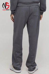 ชุดเซ็ตแทรคสูทผู้ชาย ฤดูใบไม้ร่วง ผ้าฝ้าย 100% แฟชั่นสตรีทแวร์  คุณภาพสูง ขายส่ง แบบใหม่  รับสกรีนลายตามสั่ง  ตกแต่งด้วยคริสตัล - Product Image 6