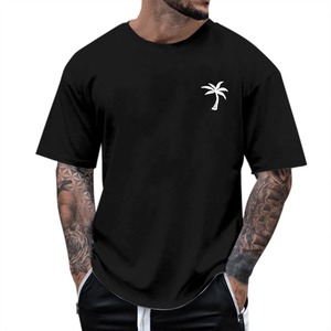 Vente en gros de vêtements noirs pour hommes 100% coton T-shirts amples Boxy T-shirt personnalisé avec logo écran 3d pour hommes - Product Image 1