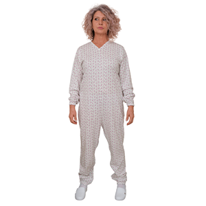 Pyjama 100% coton anti-déchirure, adaptatif, jetable, avec protège-matelas - 9012/2 - Product Image 1