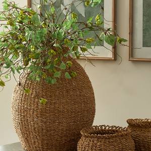 VENTE! Vente en gros Meilleure Vente 2023 Boho Moderne Amelie Seagrass Teardrop Vase pour Décor Salon Chambre Intérieur - Product Image 3