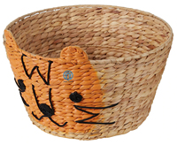 Décor de chambre de style charmant coffre-fort environnement blanchisserie pour enfants ou stockage de jouets tissage tigre jacinthe d'eau panier pour enfants
