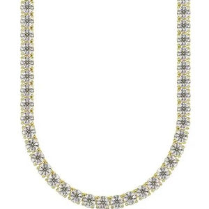 Collier Tennis en Argent 925 avec Diamant de Laboratoire de 7 mm en Or 14 carats, Bijoux Hip Hop à la Mode, Chaîne Tennis en Diamant CVD - Product Image 1