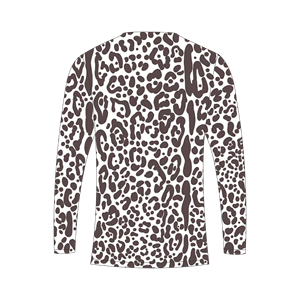 T-shirt homme à manches longues, imprimé animalier marron et blanc, sublimation personnalisée, chasse, Trackstar OEM Private Label TSI-G05-P0801 - Product Image 3