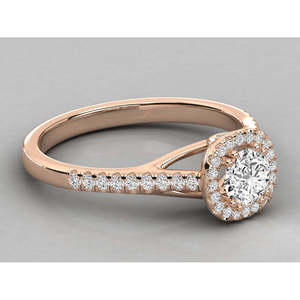 Anillo de Diamante Cultivado en Laboratorio de Oro de 10K - Product Image 1