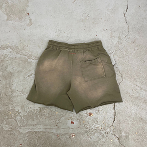 Pantalones cortos para hombre 100% algodón pesado lavado sol desteñido pantalones cortos Jogging Vintage distressed Streetwear ácido lavado pantalones cortos para hombres - Product Image 2