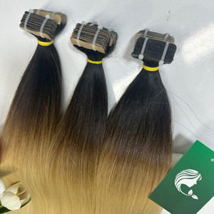 Bande dans les cheveux naturels droits avec beaucoup de couleurs prix de gros de cheveux humains vierges longueur de 8-32 pouces - Product Image 5