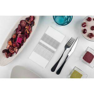 Servilletas Grises de 40x40cm con Estampado Amanecer, Plegadas 1/8, Toallitas Secas Suaves, 480 Unidades, B2B - Product Image 2