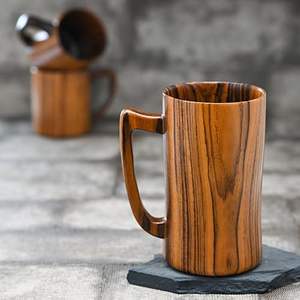 Taza de Madera de Diseño de Lujo con Acabado Lacado, Taza de Madera Maciza de Primera Calidad para Restaurantes a Bajo Precio - Product Image 3