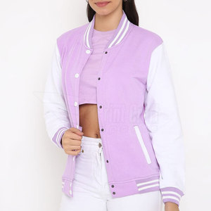 Manufacturers' High Quality Women's Letterman Jacket Casual Adult Wear Breathable and Finished Processing Wholesale - Product Image 6