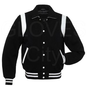 Chaqueta Varsity de Lana para Hombre, Diseño Personalizado 2025, Venta al Por Mayor, Mangas de Lana, Estilo Letterman, Colores Personalizados en la Parte Delantera, Secado Rápido - Product Image 1