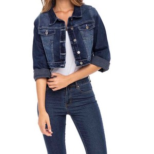 Vestes en jean à manches longues à simple boutonnage Respirantes Légères Casual Veste en jean pour femmes Printemps Automne - Product Image 3