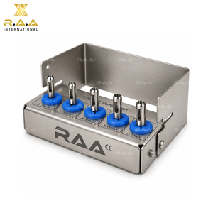 R.A.A.INTERNATIONAL Dental Implant Tissue <b>Punch</b> Kit 5-Piece Manual Steel <b>Punch</b> <b>Set</b> Storage Case CE Certified RAA-137 Silver - Product Image 3