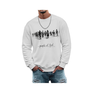 Sudaderas de Forro Polar Bordadas de Moda para Invierno, Unisex, Casuales, de Manga Larga, Cuello Redondo, Corte Holgado, Estilo Oversize - Product Image 1