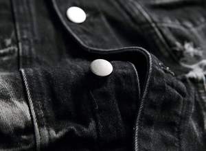 Chaquetas vaqueras informales vintage de diseño personalizado para invierno, ropa de calle transpirable cálida de 100% algodón, moda al por mayor - Product Image 4