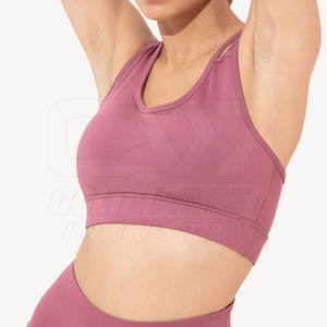 OEM personalizado tamaño adulto Fitness Sports Bra cómodo mujeres estiramiento Strappy Fitness Bra - Product Image 3