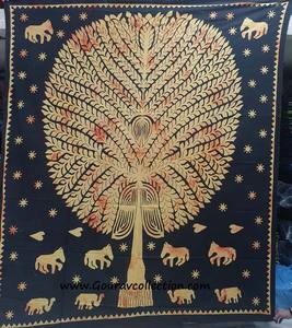 POTLY HORSE TREE PRINT Sábanas con estampado de árbol, tapices decorativos para el hogar, decoraciones colgantes de pared para el hogar y regalos GC-TPDB-288. - Product Image 2