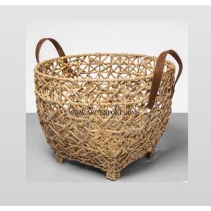 Advantageous Designing Handmade Indoor Rattan <b>Storage</b> <b>Basket</b> Best Selling Decorative Unique Looking Living Room <b>Storage</b> <b>Basket</b> - Product Image 4