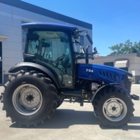 Tracteur agricole économique 75 CV 4x4 Stage V avec moteur YTO, châssis TB, certifié CE COC pour l'agriculture européenne