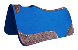 Horse Equipment 100% Wool Felt Western Contoured Saddle <b>Blanket</b> Leather Work Equestrian Saddle Pads for Western Horse Saddle - Product Image 2