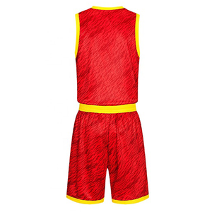 Ensembles de maillots de basket-ball unisexes respirants et réversibles, grande taille, imprimés, dernier design, vêtements de sport, évacuation de l'humidité, séchage rapide - Product Image 3