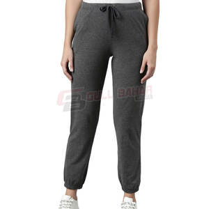 Pantalon en toile décontracté pour femmes avec cordon de serrage taille tissu doux broderie décoration coupe ample pour le confort quotidien pour l'hiver - Product Image 4