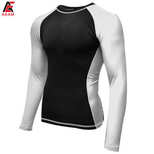 Camisa de compresión de manga larga de secado rápido de alta calidad para hombres Chaleco Rash personalizable con tecnología de sublimación - Product Image 5