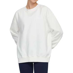 Sudadera de Cuello Redondo de Corte Holgado para Mujer, Felpa Gruesa, Suave, Informal, Cómoda, Abrigada, Ropa de Estar en Casa - Product Image 4