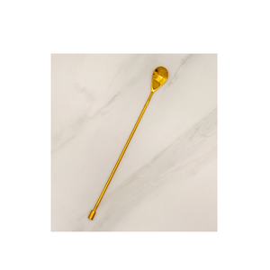 Barra de latón Cuchara Bar Herramienta Cuchara de cóctel Agitador largo sol flor diseño pieza caliente mango largo diseño - Product Image 6