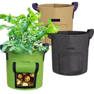 Most Selling Gardening Plant Grow Bags Non Woven Fabric Garden Potato Planters Available for Bulk Export from US