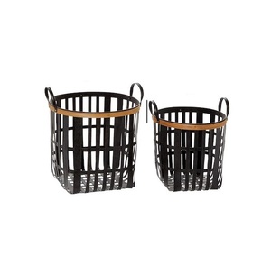 Rust Proof Iron <b>Basket</b> with <b>Mesh</b> Design for Airflow and Durability Perfect for Use in Kitchens and Garages - Product Image 3
