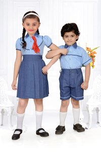 Ensemble de vêtements élégant et confortable, uniforme scolaire unisexe pour enfants, matière polyester/coton - Product Image 5