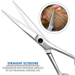Adjustable Finger Rest Barber <b>Hair</b> <b>Scissors</b> Stainless Steel Beauty Salon <b>Scissor</b> with Sharp Blade - Product Image 3
