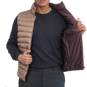 Profesional fabrica chaquetas sin mangas de invierno para hombres productos más vendidos cortavientos chaleco acolchado grueso para hombre servicio OEM - Product Image 3