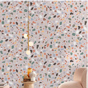 กระเบื้องพอร์ซเลนอินเดียเกรดพรีเมียม ลายเทอร์ราซโซ่ LICZERO สีอ่อน ผิวแบบแกะสลัก - Product Image 1