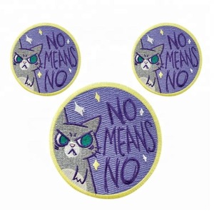 Custom Embroidered Patches Iron-On Clothing Designer Patches with Flower <b>Heart</b> Shape Twill Fabric Plastic Decoration <b>top</b> Selling - Product Image 1