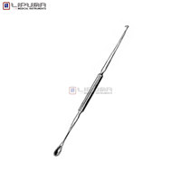 Cure-oreille avec crochet 12 cm en acier inoxydable, outil d'élimination du cérumen, nettoyage profond des oreilles, extraction précise de la cire, instruments médicaux