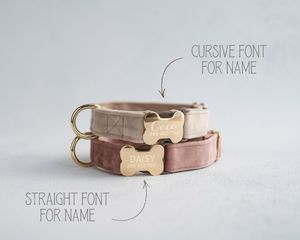 Collar de perro con correas grabadas personalizadas, diseño tribal de 1 "para niños y niñas - Product Image 1