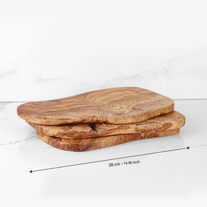 Tagliere fatto a mano in legno d'ulivo elegante tavola di legno artigianato per la cucina - Product Image 3
