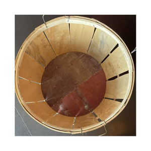 Seafood Crab Wooden Basket With Handles Large Bushel <b>Wood</b> Container For <b>Storage</b> Transport Packing <b>Crate</b> Bin For Wholesale Use - Product Image 6