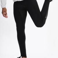 Leggings de compression tricotés respirants sans coutures de haute qualité pour hommes, idéaux pour la course et l'entraînement, avec poche pour vélo