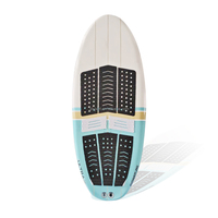 Planche de surf dure en fibre de carbone Hydrofoil Downwind SUP Board avec pagaie sur pied pour le surf et la pêche en eau océanique