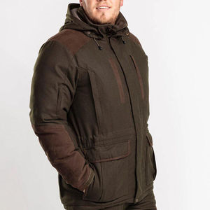 Veste de chasse pour homme sur mesure, tactique d'extérieur, à capuche, manches longues, coupe-vent, imperméable, avec doublure polaire, service OEM, veste de chasse pour homme - Product Image 2