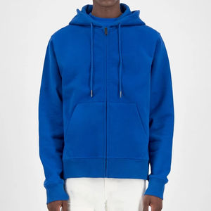 Top bolsillos de estilo de moda parte inferior gruesa 500 GSM sudaderas con capucha para hombres lavado ácido algodón polar pulóver invierno forrado antiarrugas - Product Image 1