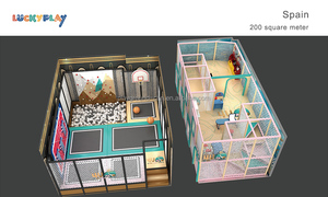 Zona de juego interior compacta de dos capas en España Kids Loved CE Certified Commercial Indoor Playground Project para niños y niños pequeños - Product Image 3